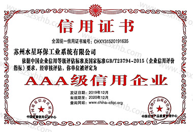 AAA級信用企業證書